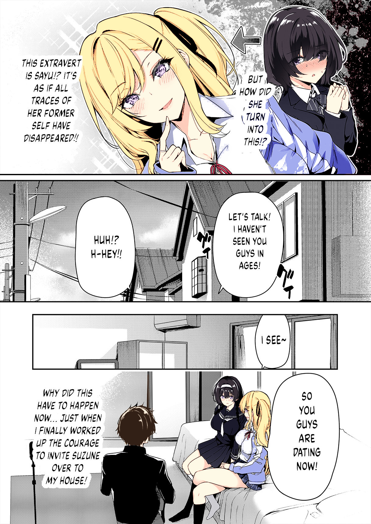 Hentai Manga Comic-A Story of the Asocial Couple And Gal Girls Sex Training-Read-4